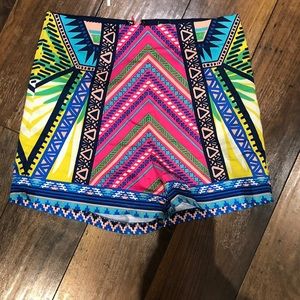 Tribal print shorts